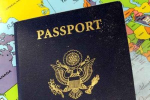 United States Travel Passport With Map